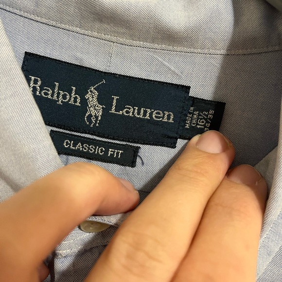 Ralph Lauren Classic Fit Oxford Shirt 16.5” - Picture 4 of 6